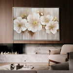 Floral 082 Canvas Art 60 x 40 cm / Black