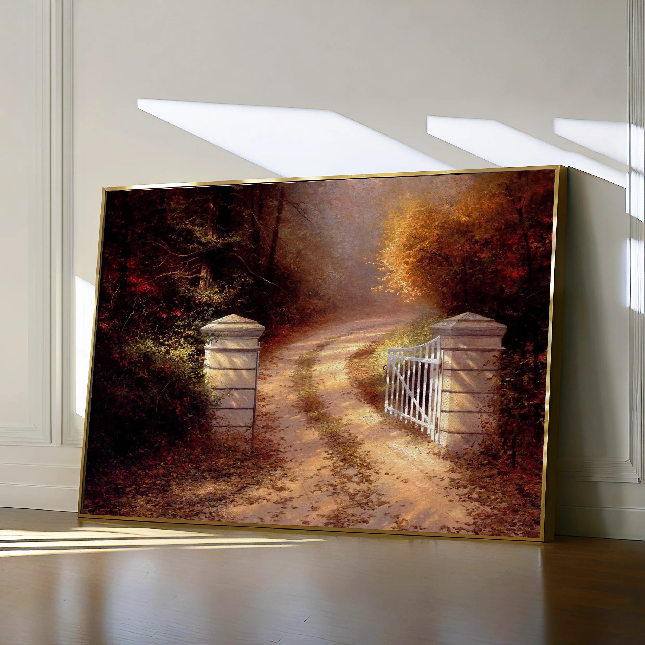 Landscape 082 Canvas Art 60 x 40 cm / Black