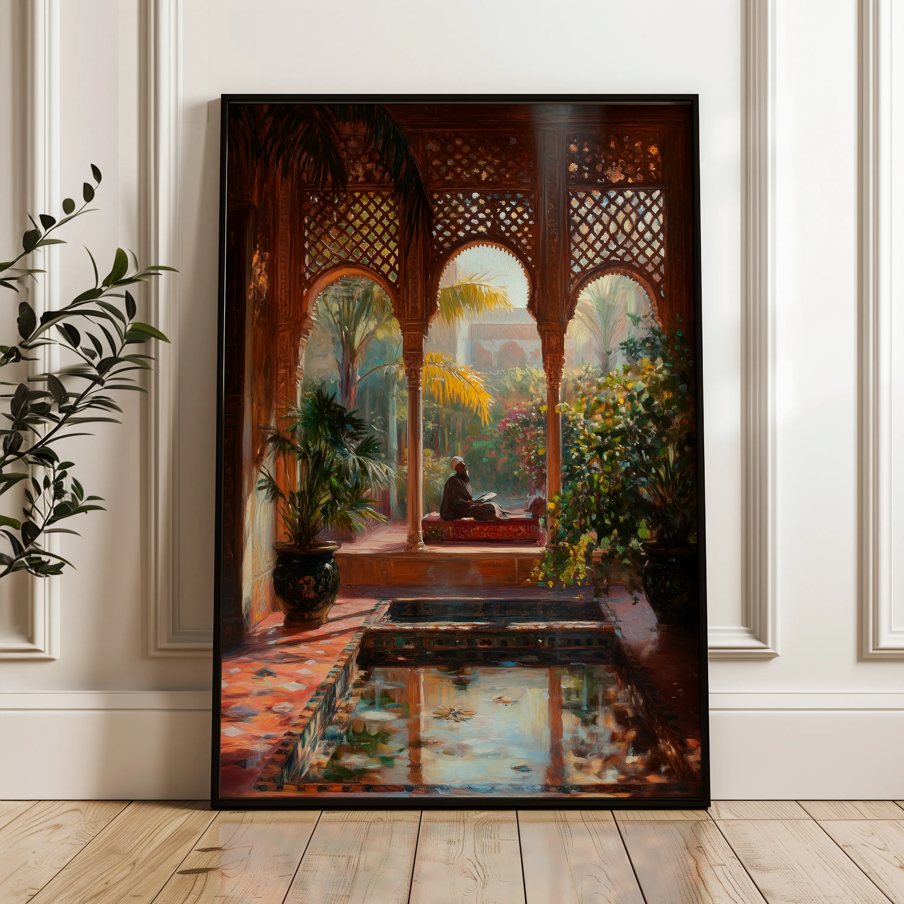 Orientalist 082 Canvas Art 60 x 40 cm / Black