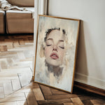 Portrait 082 Canvas Art 60 x 40 cm / Black