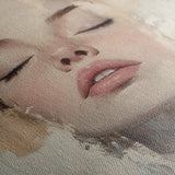 Portrait 082 Canvas Art 60 x 40 cm / Black