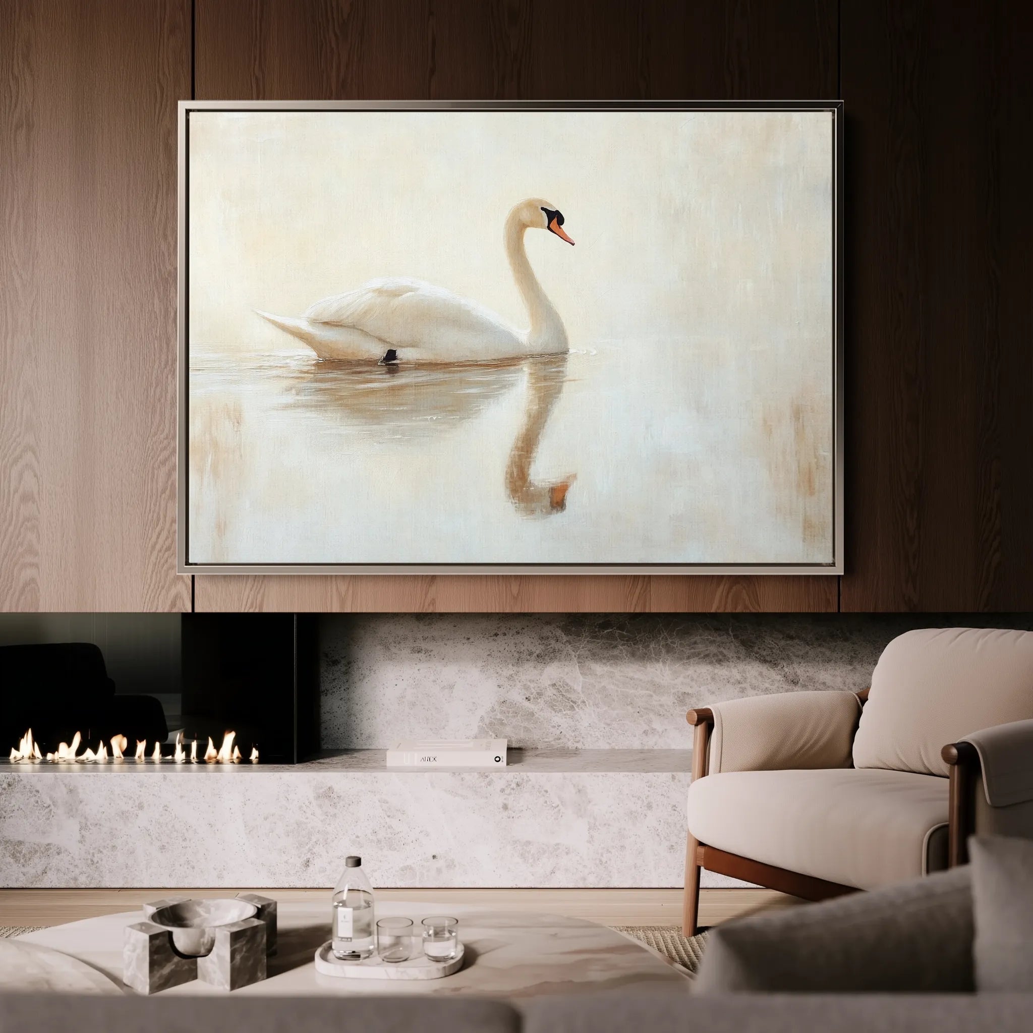 Animals 083 Canvas Art 60 x 40 cm / Black