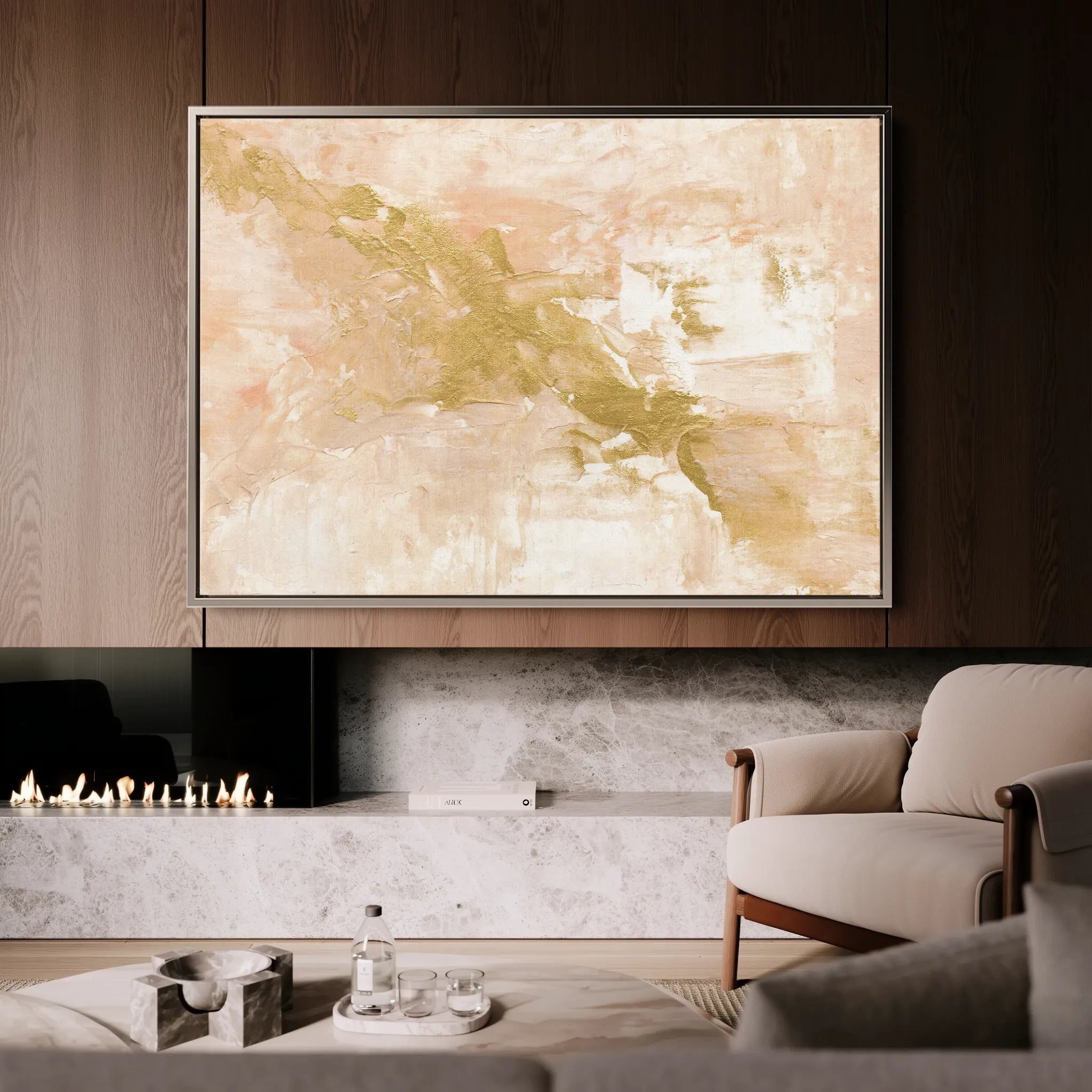 Abstract 083 Canvas Art 60 x 40 cm / Black