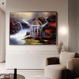 Landscape 083 Canvas Art 60 x 40 cm / Black