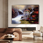 Landscape 083 Canvas Art 60 x 40 cm / Black
