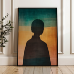 Portrait 083 Canvas Art 60 x 40 cm / Black