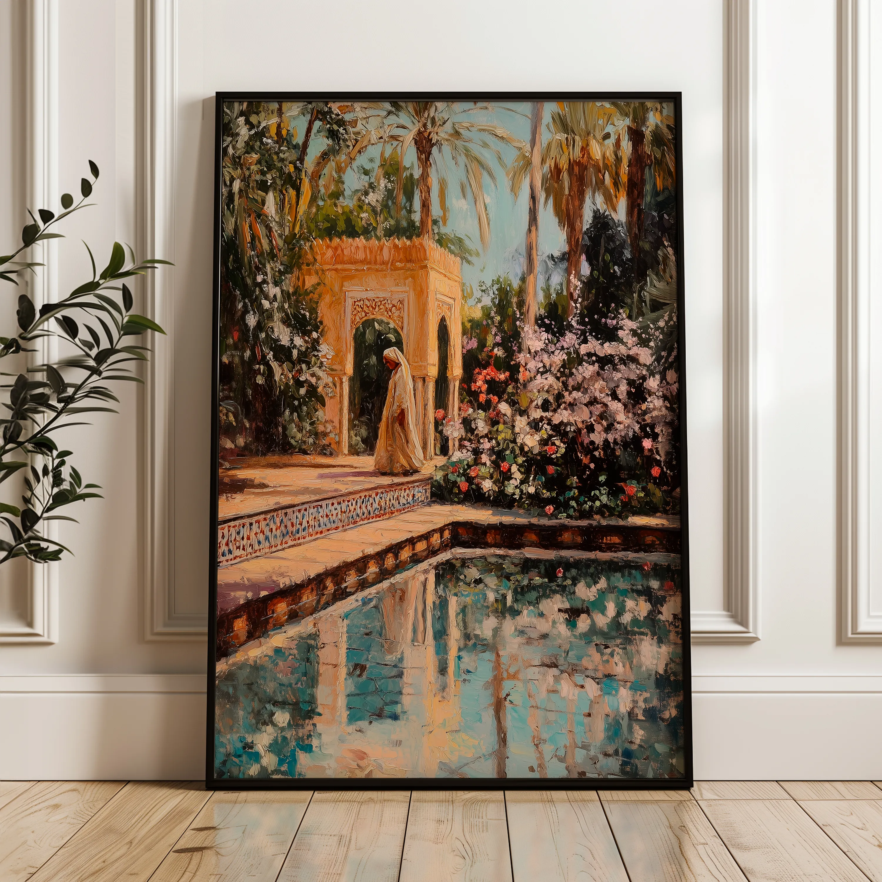 Orientalist 084 Canvas Art 60 x 40 cm / Black