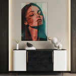 Portrait 084 Canvas Art 60 x 40 cm / Black