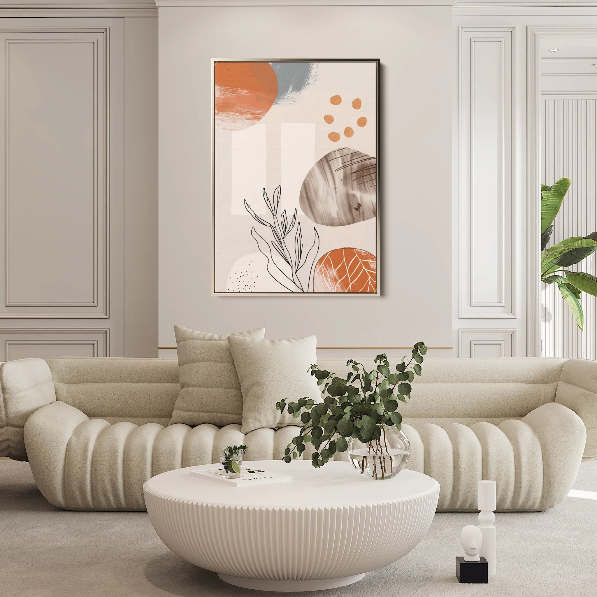 Boho 085 Canvas Art 60 x 40 cm / Black