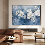 Floral 085 Canvas Art 60 x 40 cm / Black