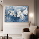 Floral 085 Canvas Art 60 x 40 cm / Black