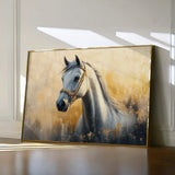 Horses 085 Canvas Art 60 x 40 cm / Black