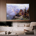 Landscape 085 Canvas Art 60 x 40 cm / Black