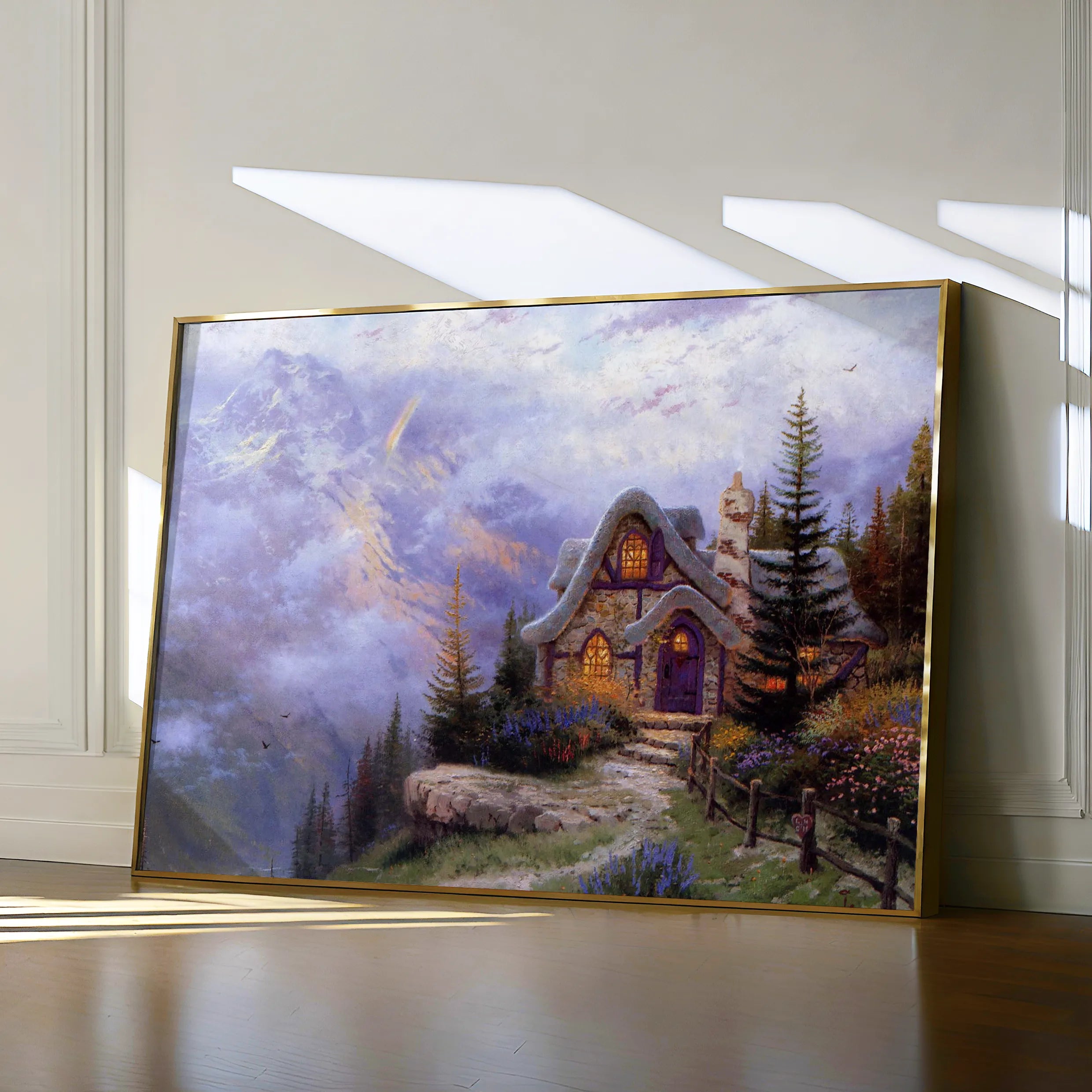 Landscape 085 Canvas Art 60 x 40 cm / Black