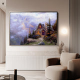 Landscape 085 Canvas Art 60 x 40 cm / Black