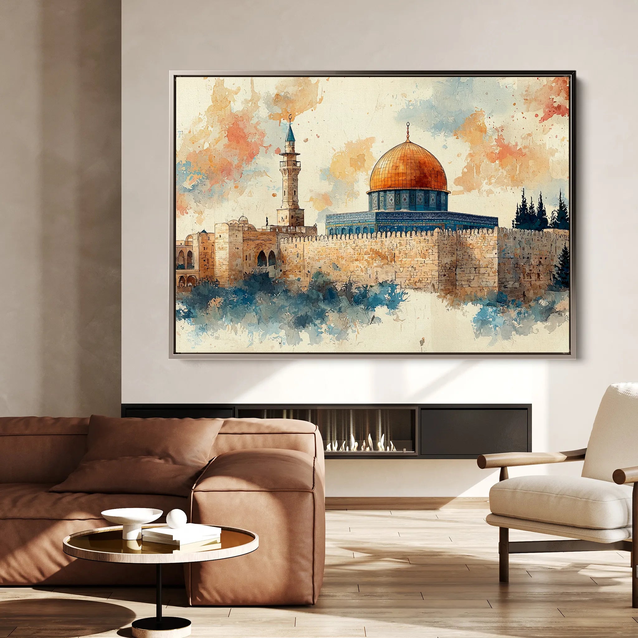 Palestine 085 Canvas Art 60 x 40 cm / Black