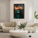 Portrait 085 Canvas Art 60 x 40 cm / Black
