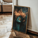 Portrait 085 Canvas Art 60 x 40 cm / Black