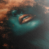 Portrait 085 Canvas Art 60 x 40 cm / Black