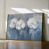 Floral 086 Canvas Art 60 x 40 cm / Black