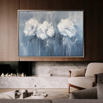 Floral 086 Canvas Art 60 x 40 cm / Black
