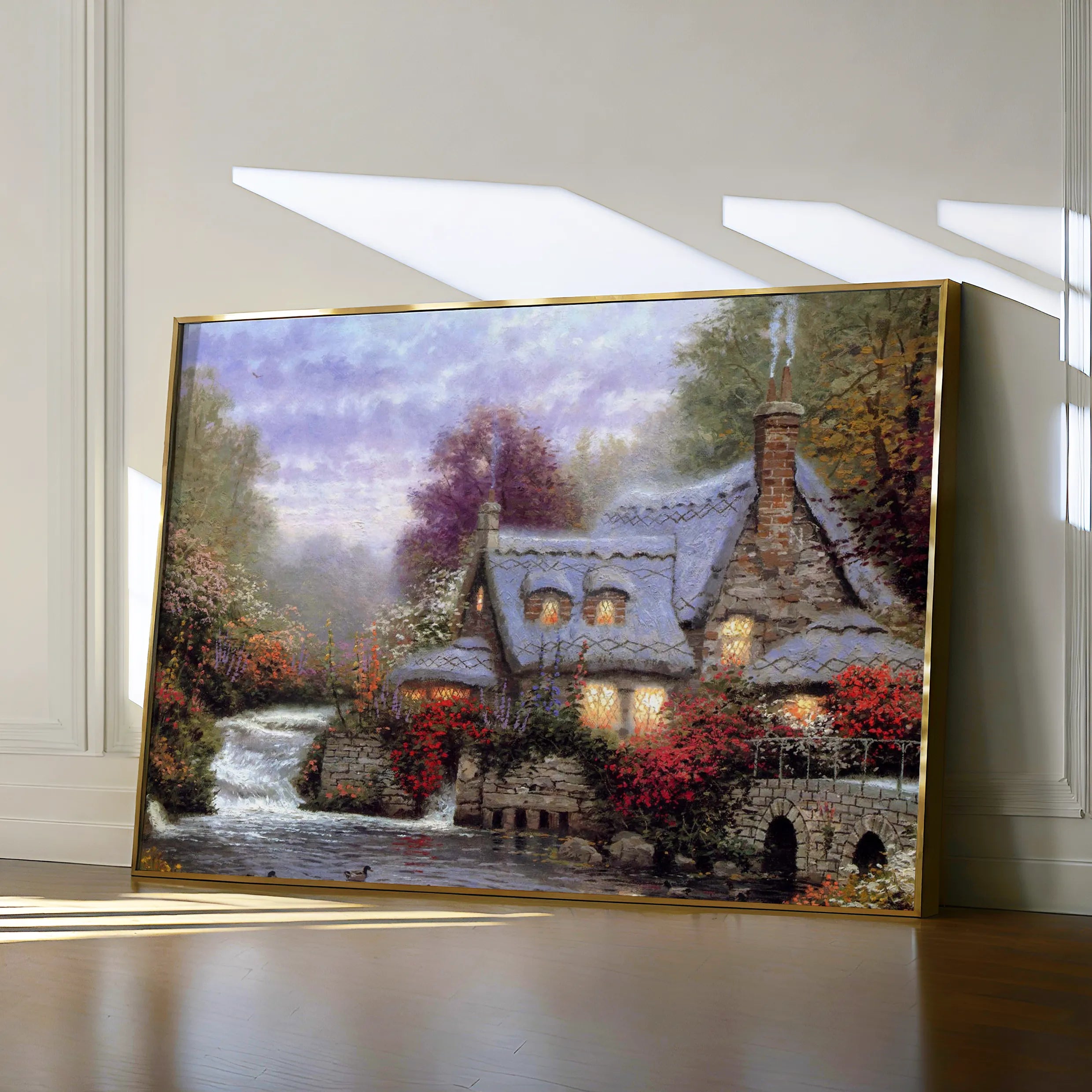 Landscape 086 Canvas Art 60 x 40 cm / Black