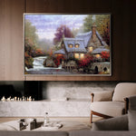Landscape 086 Canvas Art 60 x 40 cm / Black