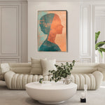 Portrait 086 Canvas Art 60 x 40 cm / Black