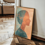 Portrait 086 Canvas Art 60 x 40 cm / Black
