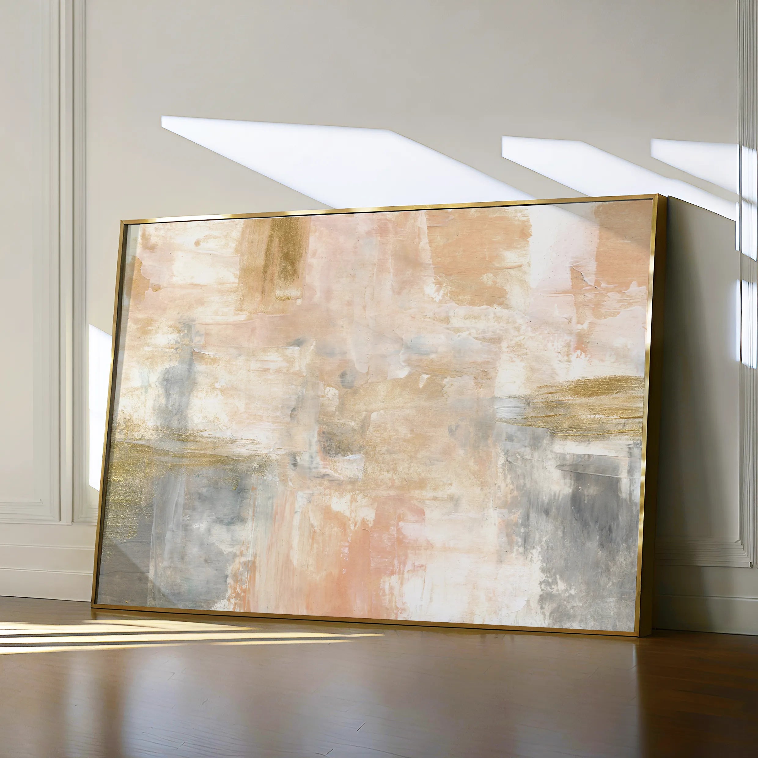 Abstract 087 Canvas Art 60 x 40 cm / Black