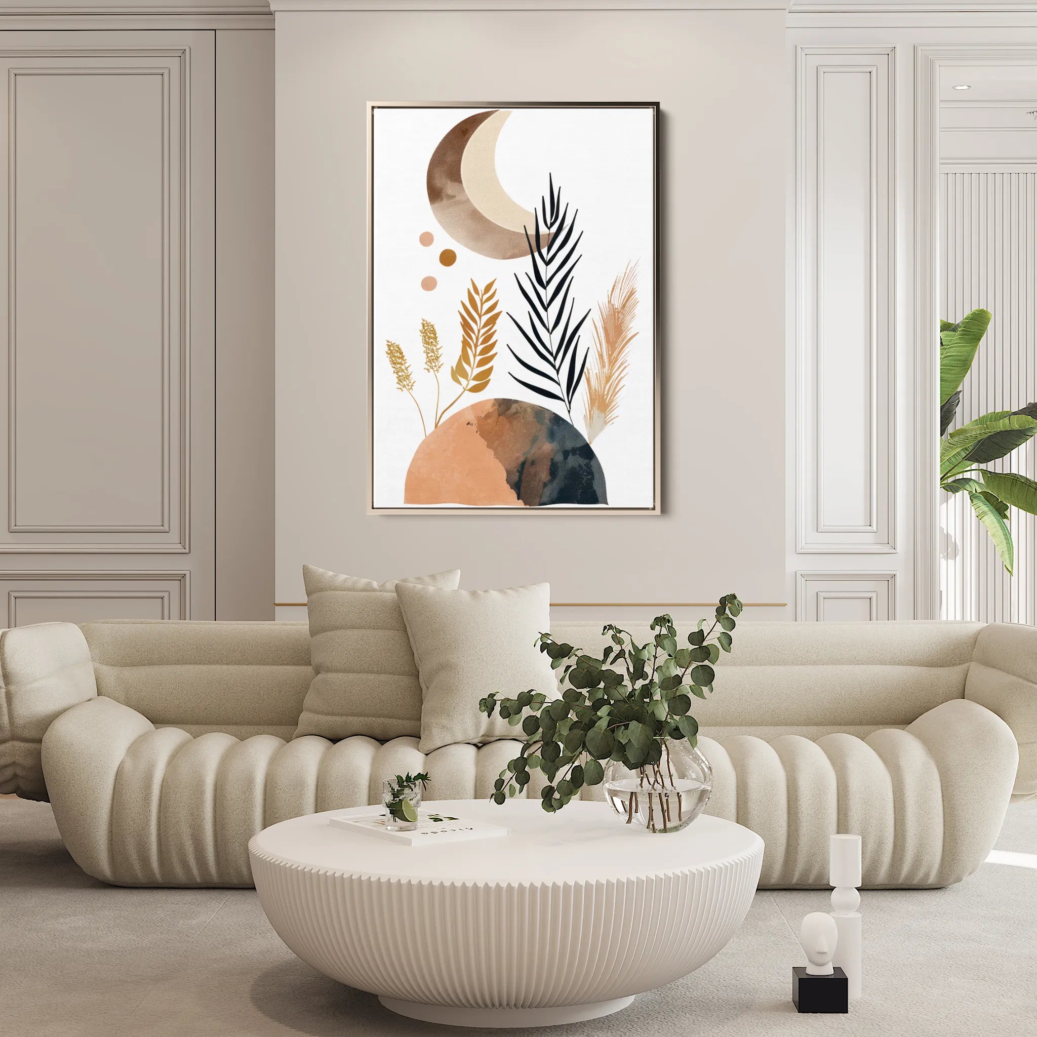 Boho 087 Canvas Art 60 x 40 cm / Black