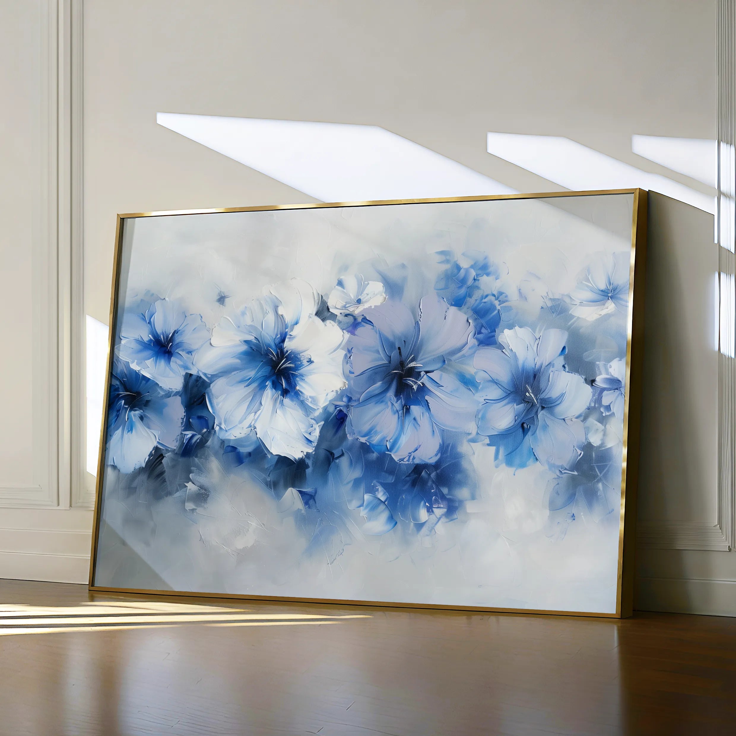 Floral 087 Canvas Art 60 x 40 cm / Black