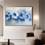 Floral 087 Canvas Art 60 x 40 cm / Black
