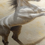 Horses 087 Canvas Art 60 x 40 cm / Black
