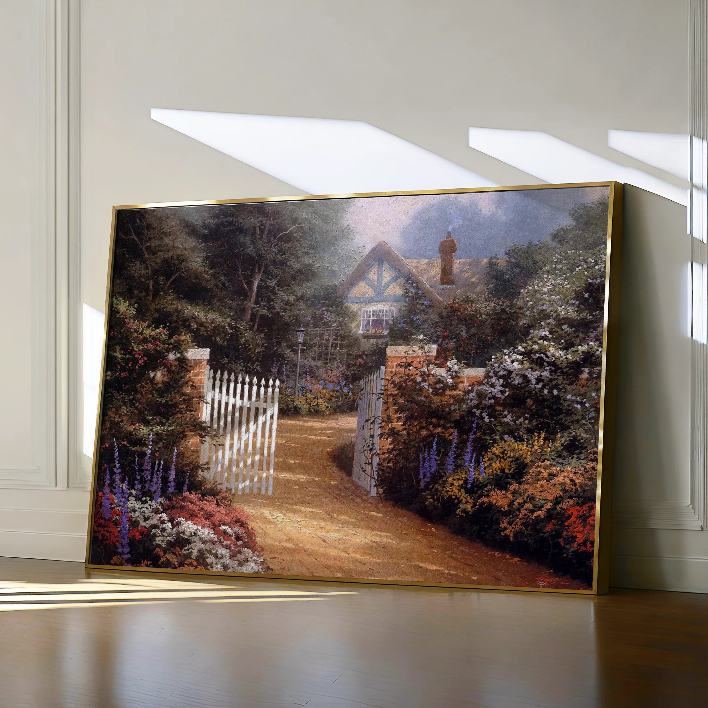 Landscape 087 Canvas Art 60 x 40 cm / Black