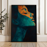 Portrait 087 Canvas Art 60 x 40 cm / Black