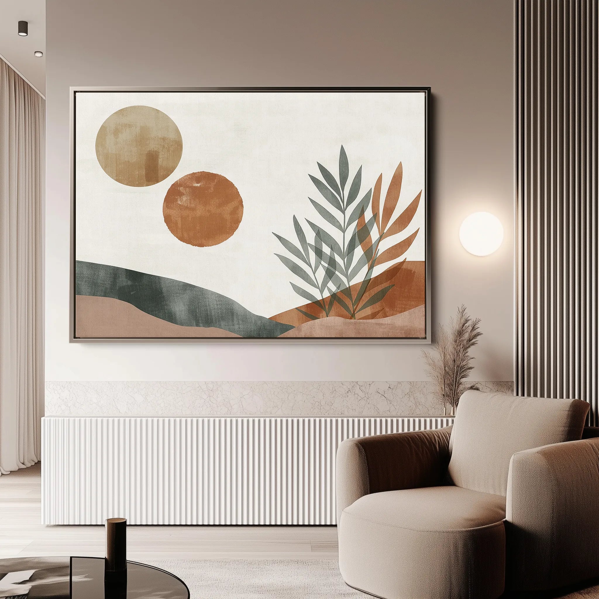 Boho 088 Canvas Art 60 x 40 cm / Black