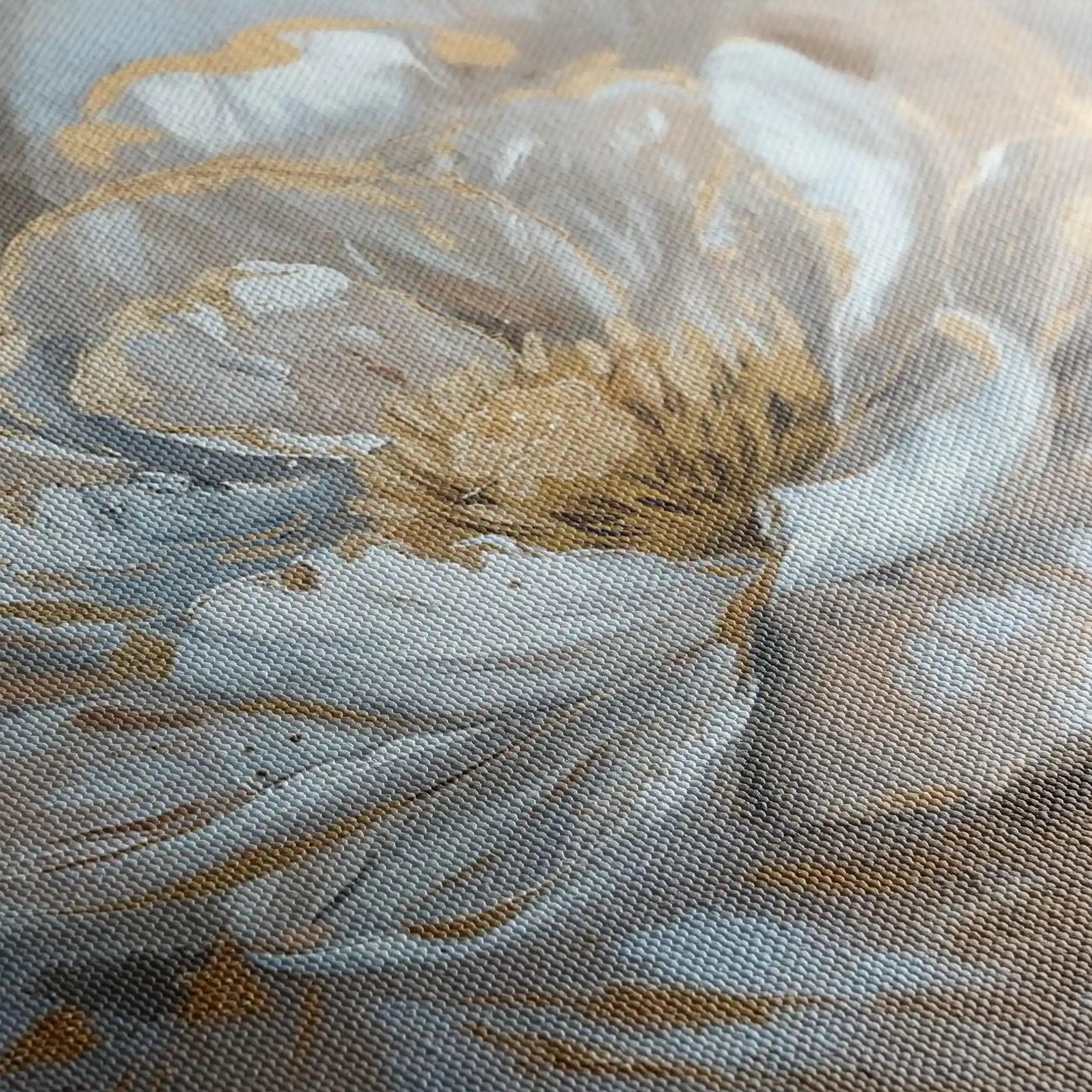 Floral 088 Canvas Art 60 x 40 cm / Black
