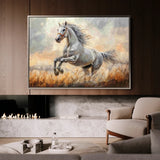 Horses 088 Canvas Art 60 x 40 cm / Black