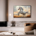 Horses 088 Canvas Art 60 x 40 cm / Black