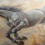 Horses 088 Canvas Art 60 x 40 cm / Black