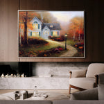 Landscape 088 Canvas Art 60 x 40 cm / Black