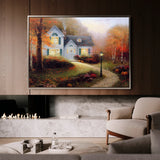 Landscape 088 Canvas Art 60 x 40 cm / Black