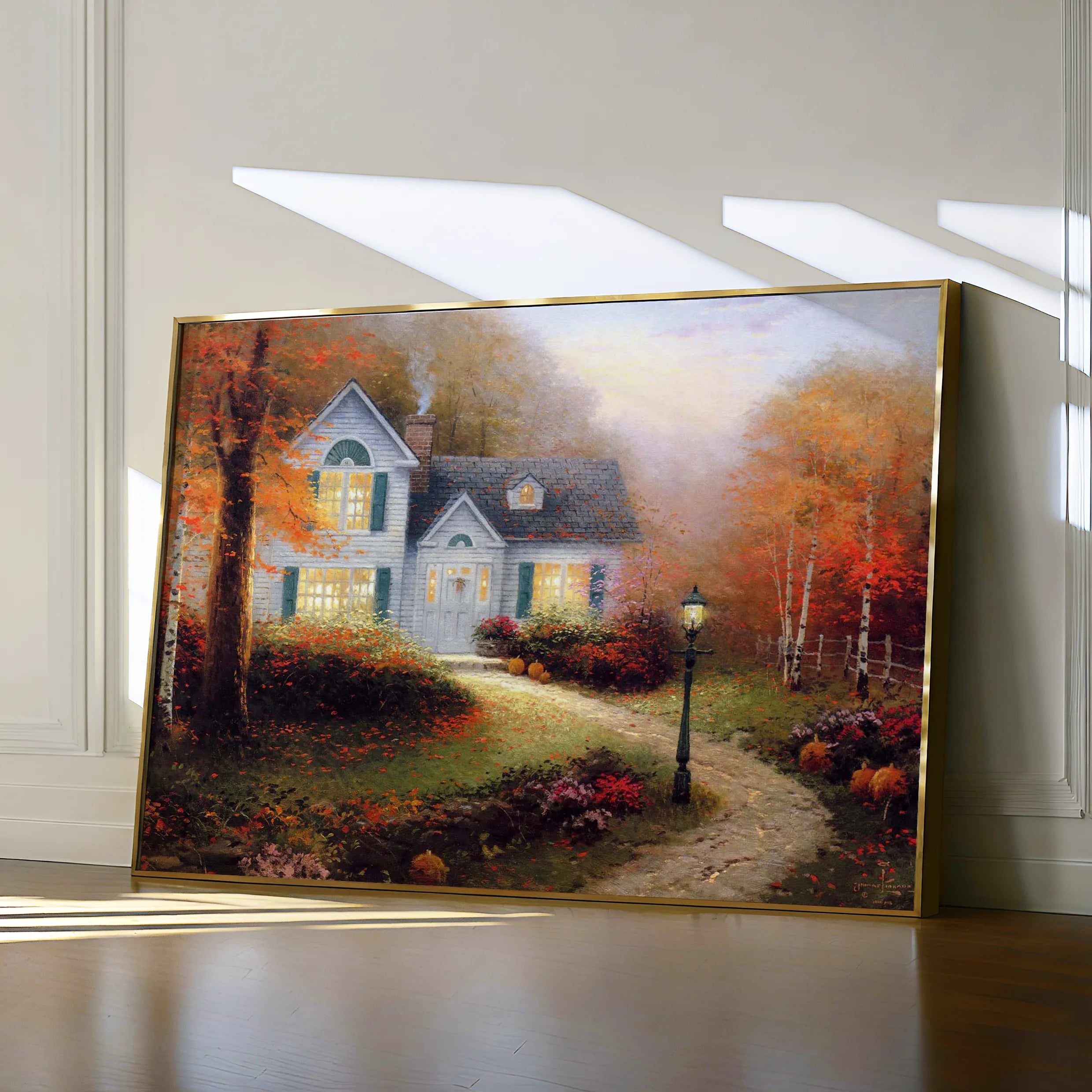 Landscape 088 Canvas Art 60 x 40 cm / Black