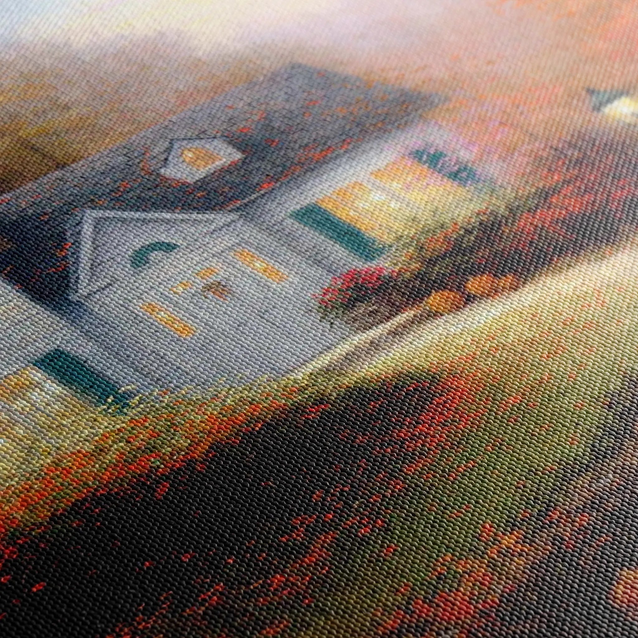 Landscape 088 Canvas Art 60 x 40 cm / Black