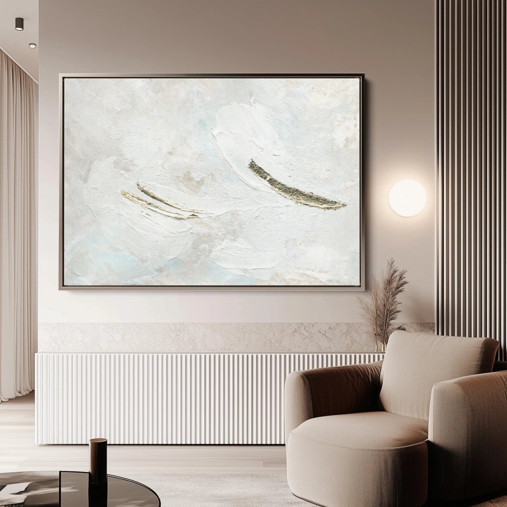 Abstract 089 Canvas Art 60 x 40 cm / Black