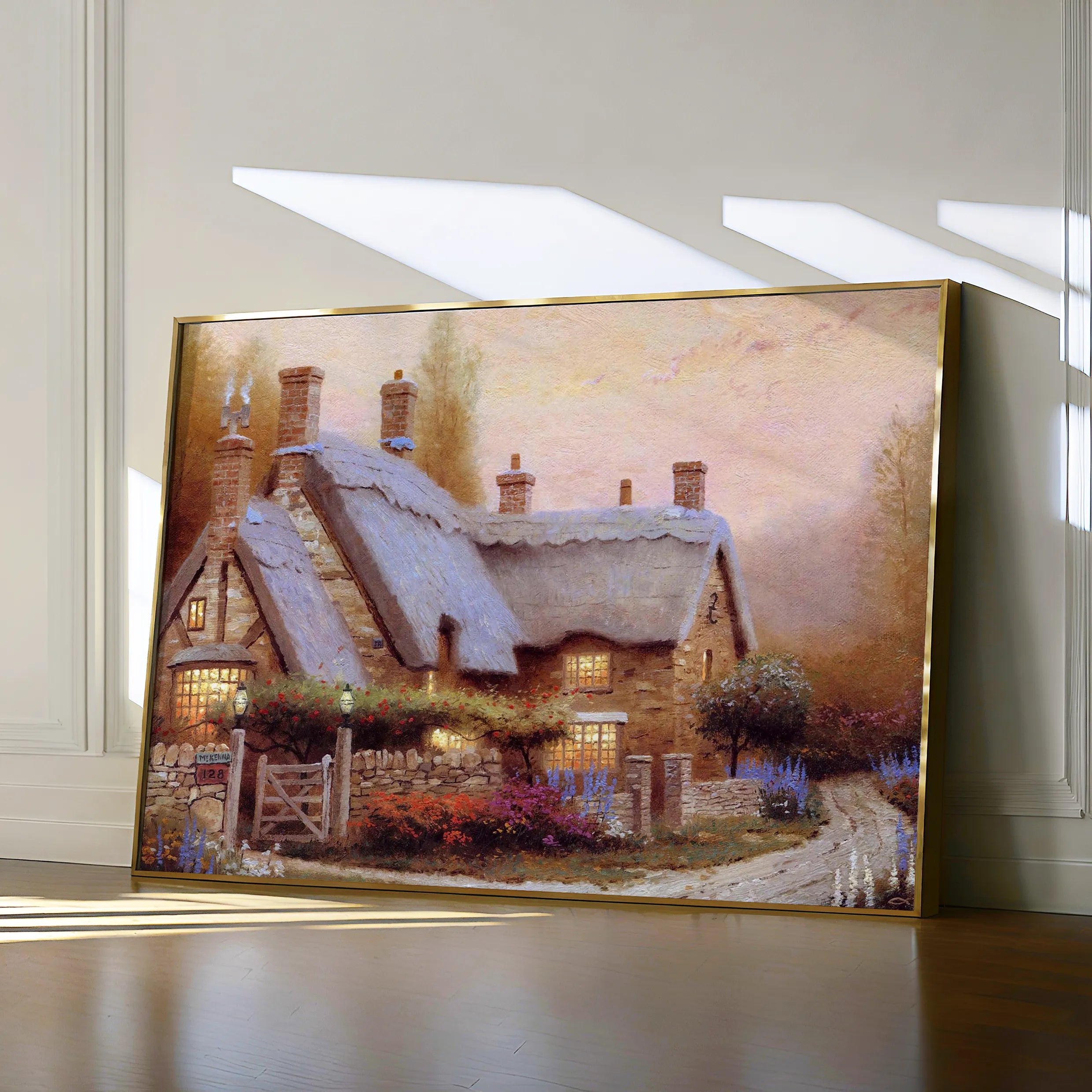 Landscape 089 Canvas Art 60 x 40 cm / Black