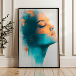 Portrait 089 Canvas Art 60 x 40 cm / Black