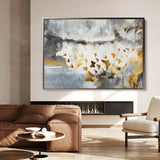 Abstract 090 Canvas Art 60 x 40 cm / Black