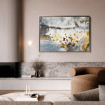 Abstract 090 Canvas Art 60 x 40 cm / Black